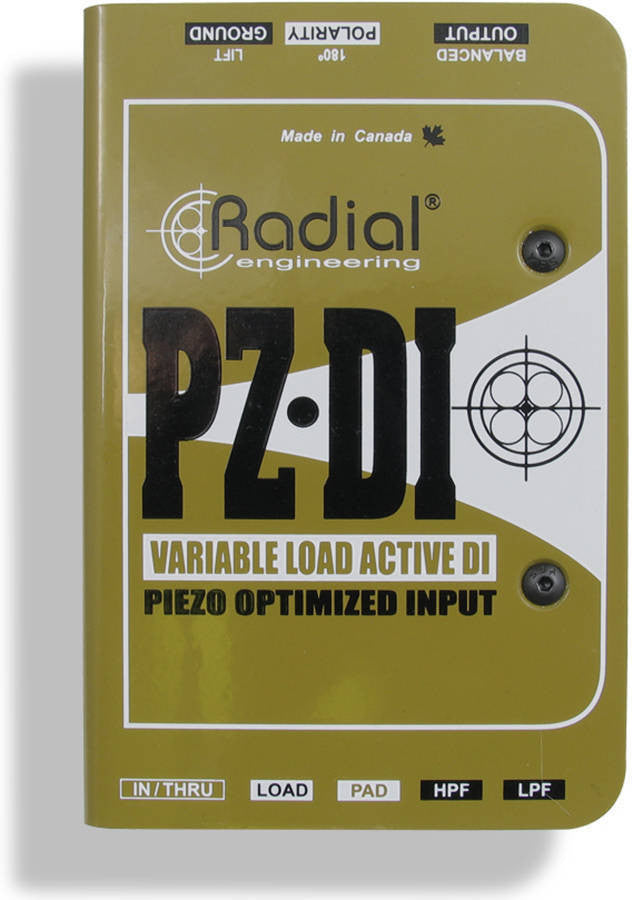 Radial PZ-DI Orchestral Acoustic DI Box