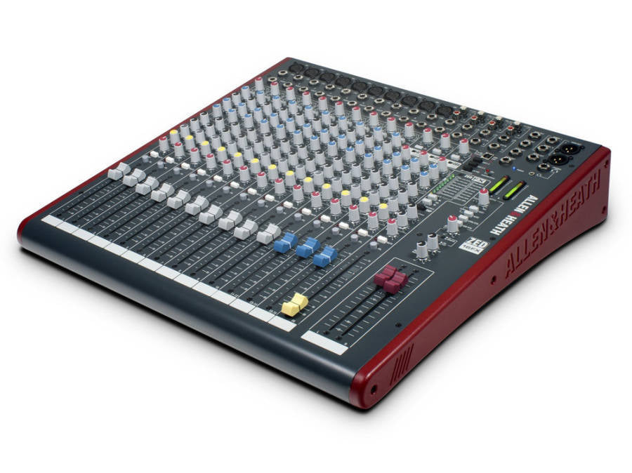 Allen and Heath ZED-16FX  16 Channel Live Recording Mixer with USB and FX