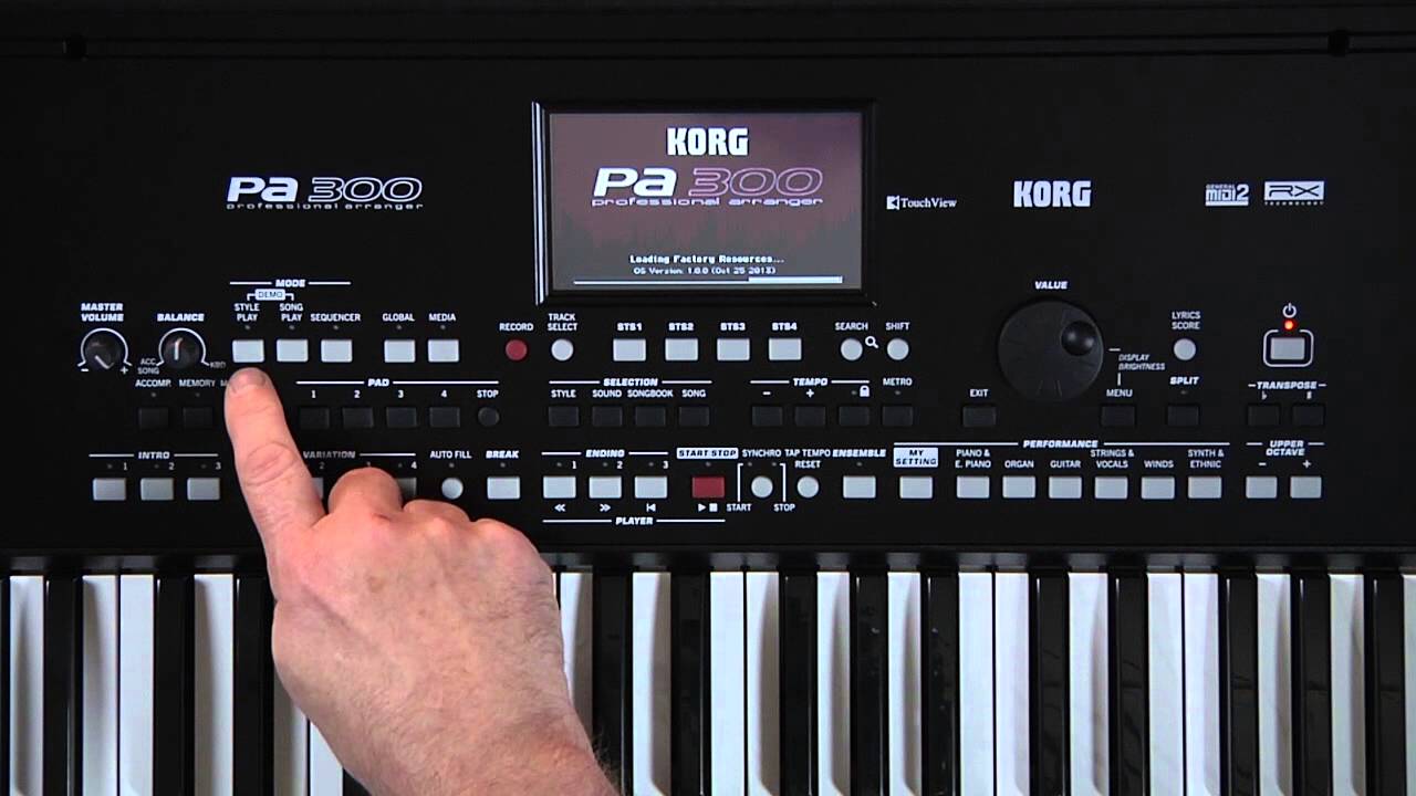 Korg Pa300 61-key Arranger Workstation