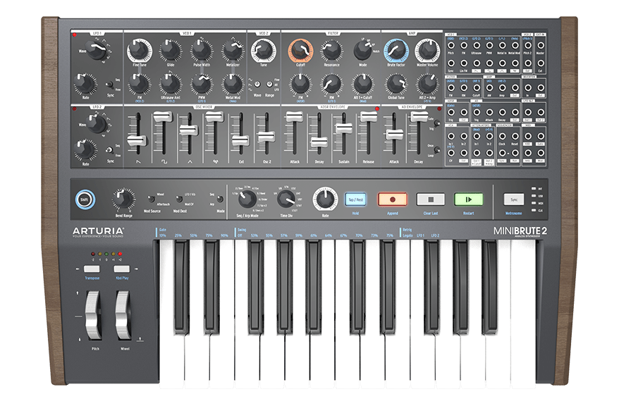 Arturia MINIBRUTE2 Slim size Analog Synth Key version