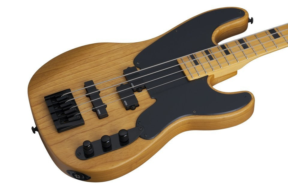 Schecter MODEL-T-SESSION-4-ANS Natural Satin 4 String Bass with EMG P J Pickups 2848-SHC