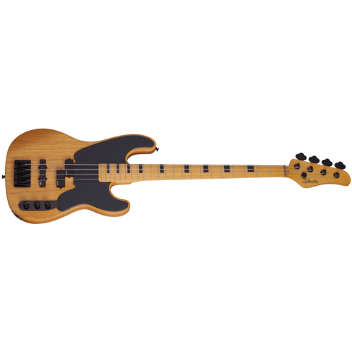 Schecter MODEL-T-SESSION-4-ANS Natural Satin 4 String Bass with EMG P J Pickups 2848-SHC