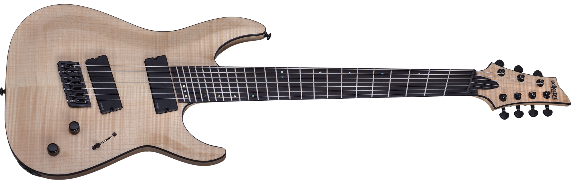 Schecter C-7 Multiscale SLS Elite Gloss Natural (GNAT) 1366 7 String Guitar