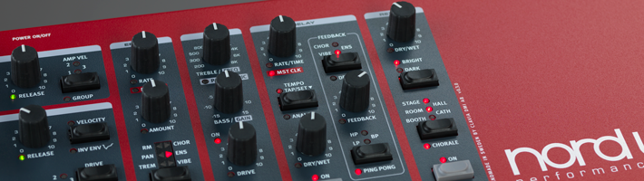 Nord 4 independent synthesizers in one -  The Nord Wave 2 NORDWAVE2