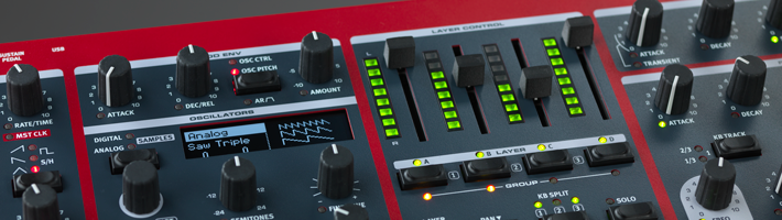 Nord 4 independent synthesizers in one - The Nord Wave 2 NORDWAVE2