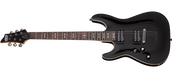 Schecter Omen Series OMEN-6-LH-BLK LEFT HANDED Gloss Black Guitar with Schecter Diamond Plus 2063-SHC