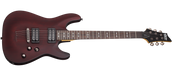Schecter Omen Series OMEN-6-WSN Walnut Satin Guitar with Schecter Diamond Plus 2062-SHC