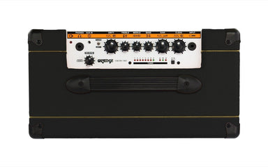 Orange CRUSH35RT-BK Twin channel solid state Crush 1x10" combo with CabSim headphone out, digital reverb & tuner, 35 Watts Black - L.A. Music - Canada's Favourite Music Store!