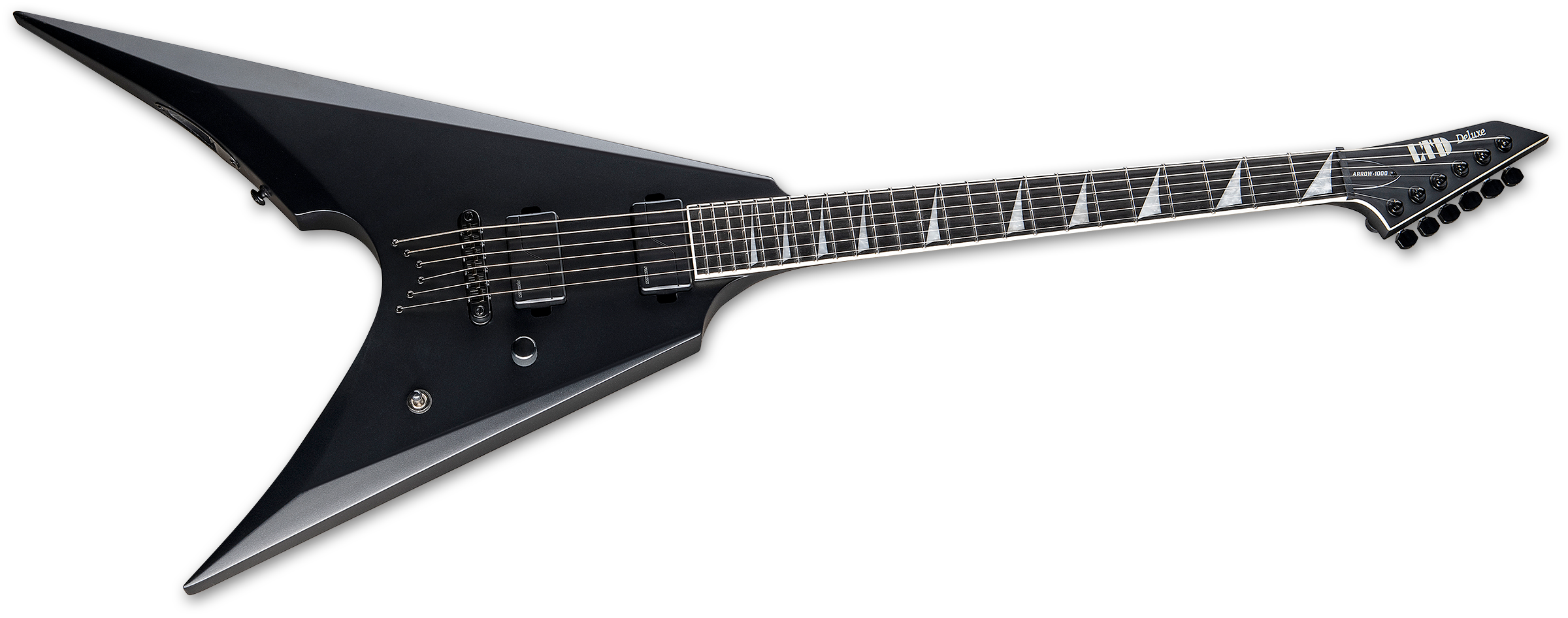 ESP LTD ARROW-1000NT CHARCOAL METALLIC SATIN W/ FISHMAN PICKUPS LARROW1000NTCHMS