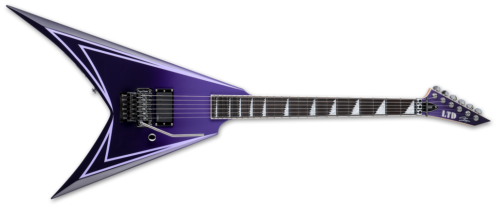 ESP LTD Alexi Hexed Purple Fade with Pinstripes Hexed Purple