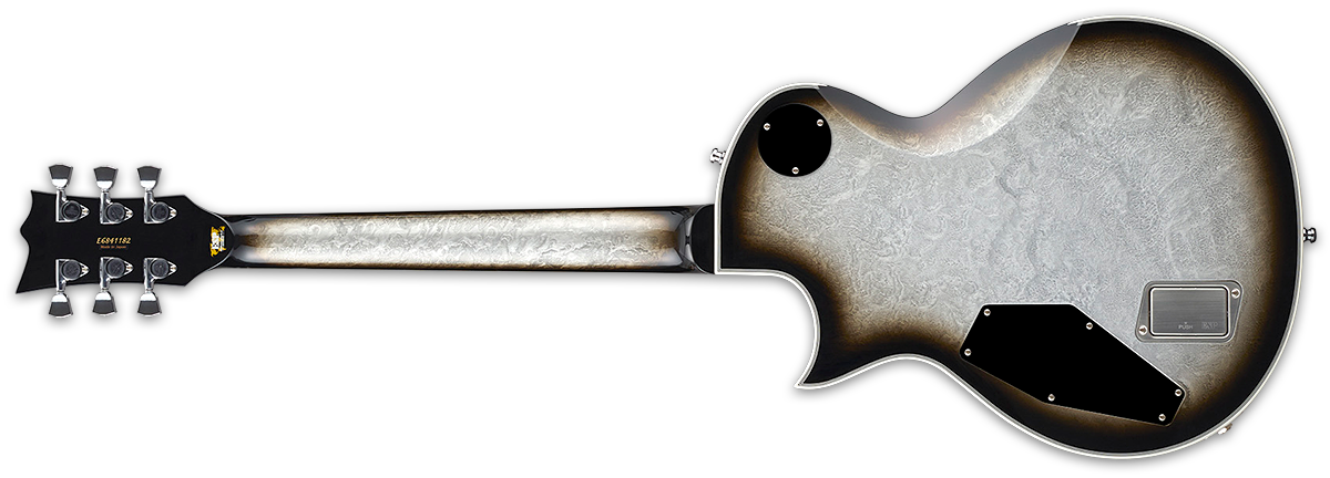 ESP ORIGINAL SERIES ECLIPSE CUSTOM SILVER LIQUID METAL BURST EECCTMSLMB SERIAL NUMBER E2440252 - 8 LBS 12 OZ