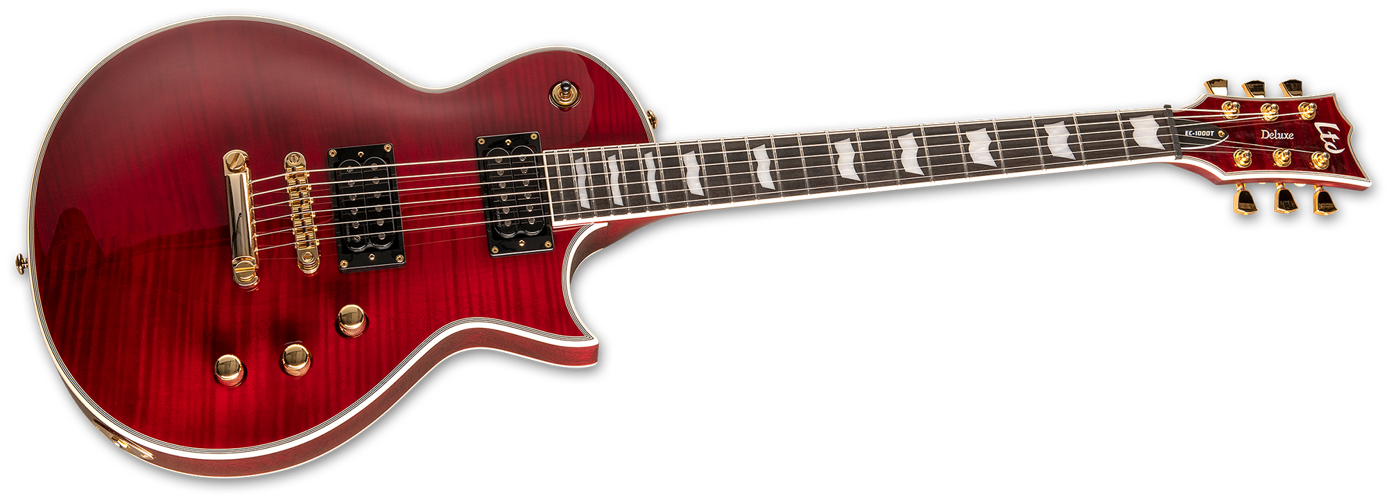 ESP LTD EC-1000T CTM SEE THRU BLACK CHERRY LEC1000TCTMFMSTBC