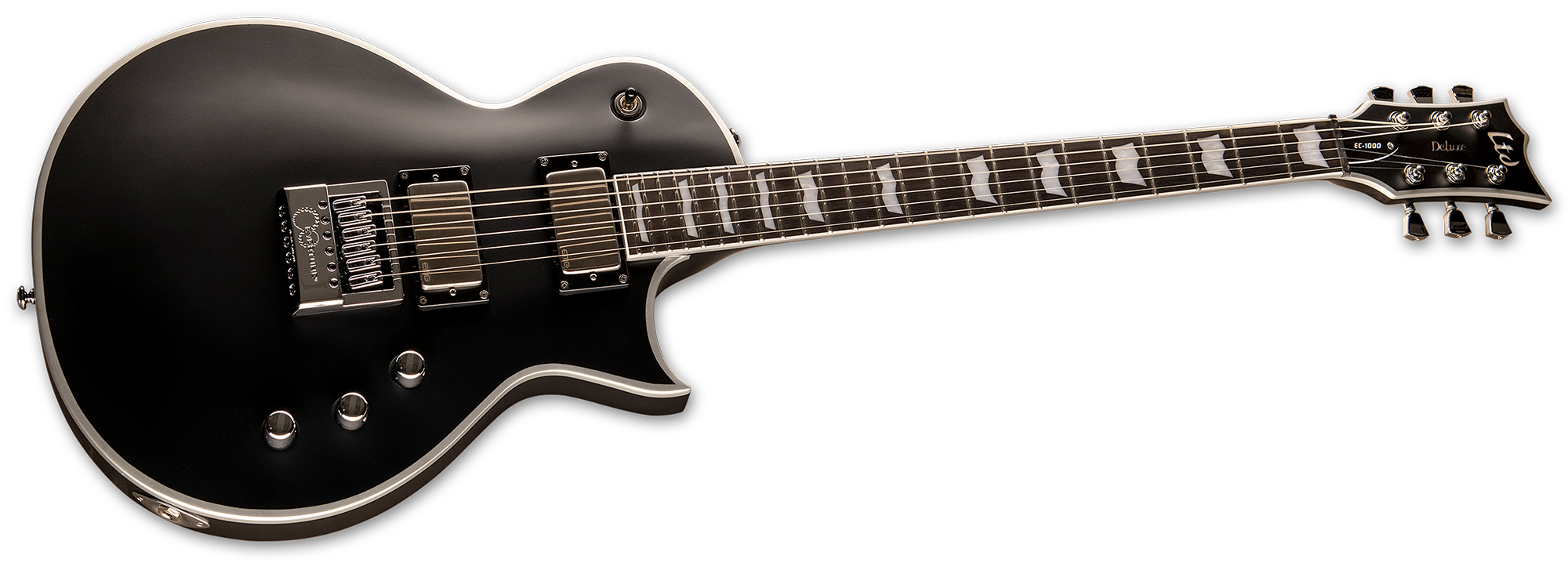 ESP LTD EC-1000 EVERTUNE BB BLACK SATIN LEC1000ETBBBLKS EC1000 SERIAL NUMBER W23041171 - 8.8 LBS