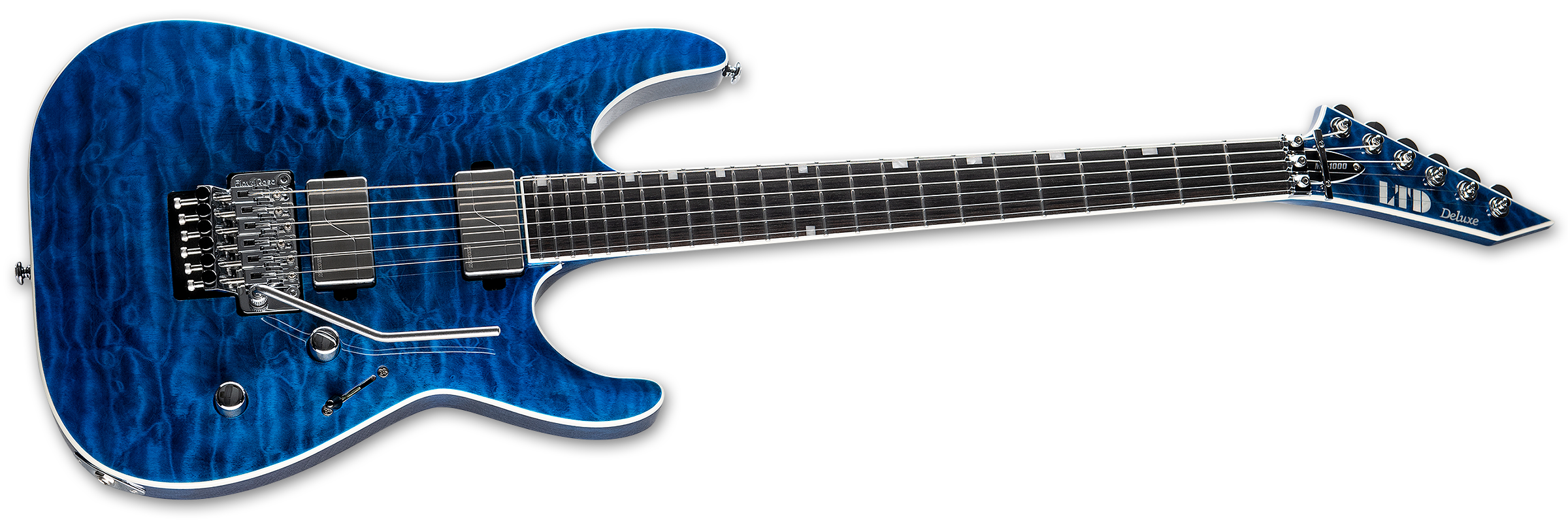 ESP LTD MH-1000 BLACK OCEAN W/ FISHMANS LMH1000QMBLKOC