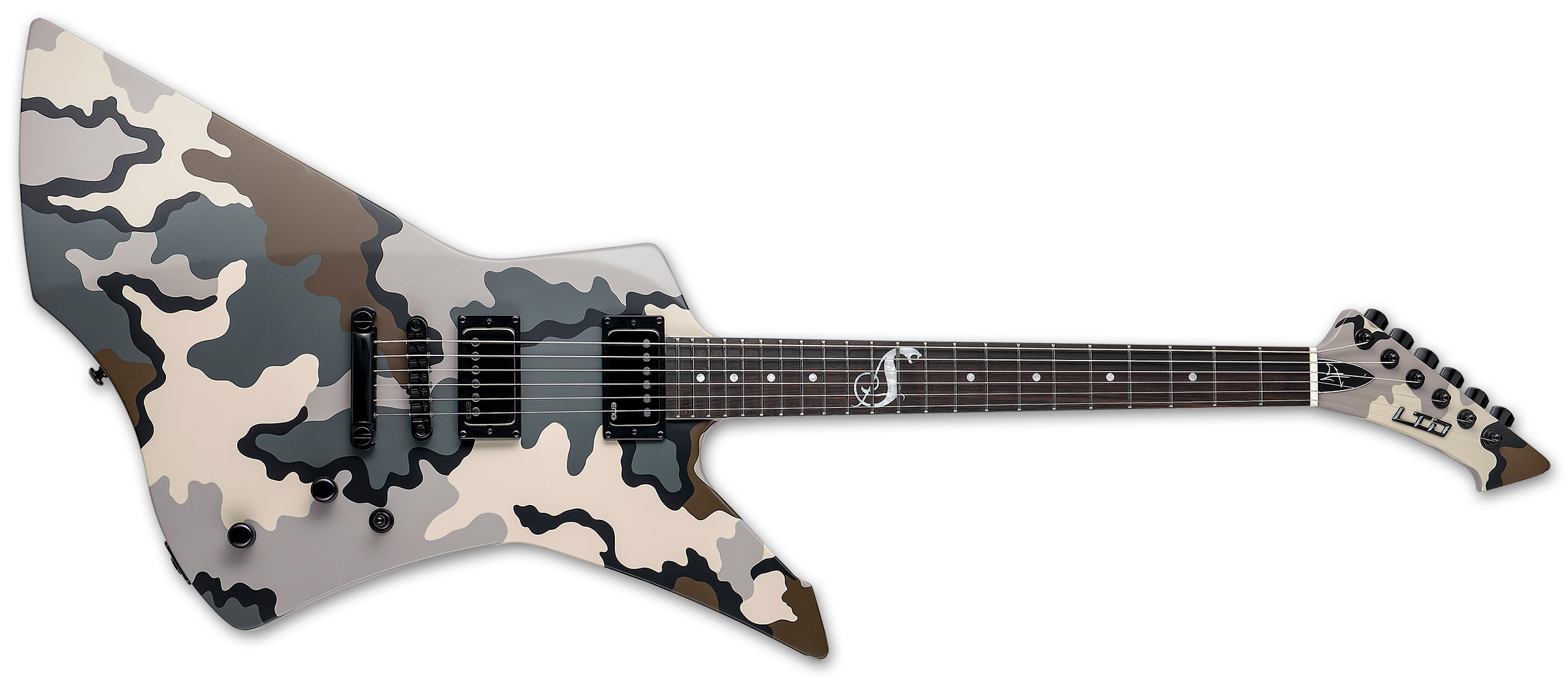 ESP LTD JAMES HETFIELD SNAKEBYTE CAMO - KUIU CAMO SATIN LSNAKEBYTECAMO