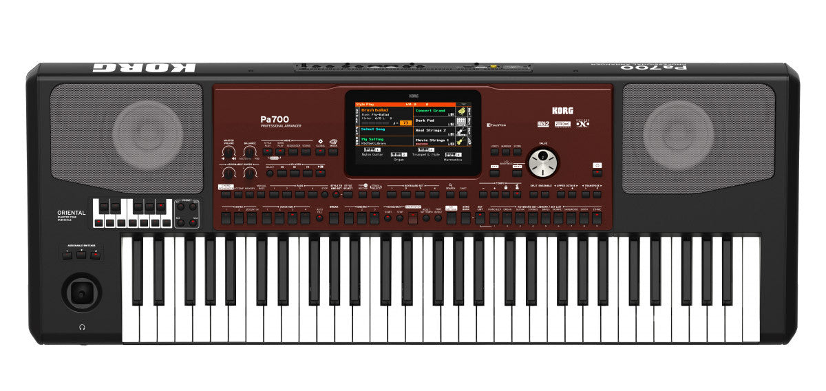 Korg PA700OR Quarter Tone 61-key arranger with Color Touchview,speakers,USB