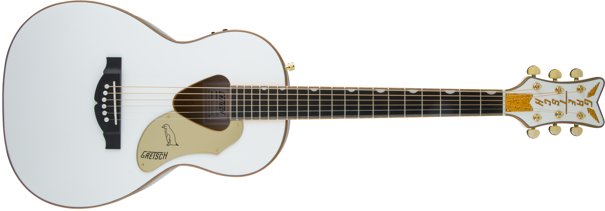 Gretsch G5021WPE Rancher™ Penguin™  Parlor Acoustic / Electric, Fishman® Pickup System, White - L.A. Music - Canada's Favourite Music Store!