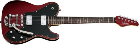 Schecter PT-FASTBACK-II-B-MRED Metallic Red Guitar with Bigsby and Schecter SuperRock 2211-SHC