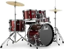 Pearl RS525SCC91 22x16 10x08 12x09 16x16 14X5.5 5 Piece SET With Hardware and Cymbals RED WINE