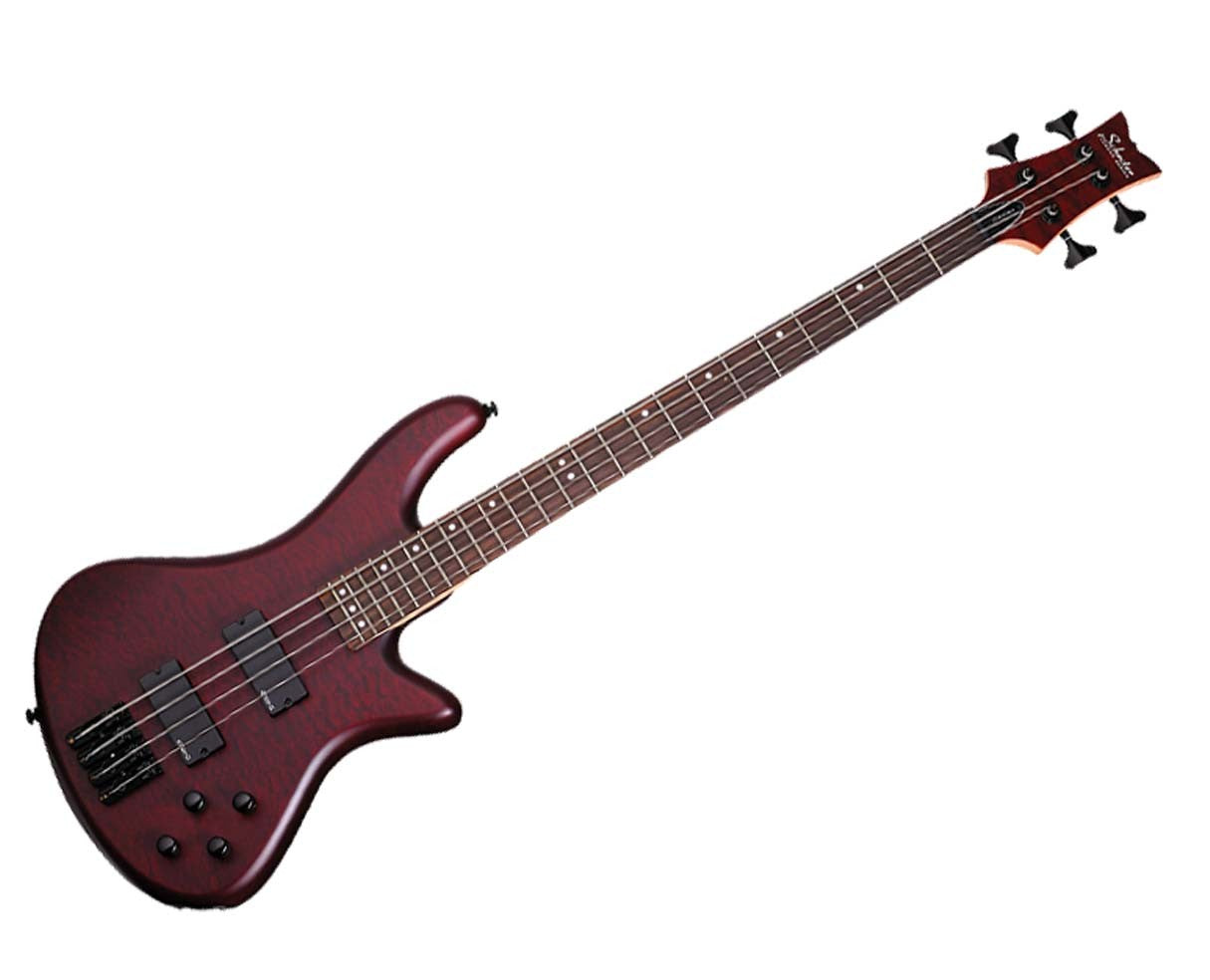 Schecter STILETTO-CST-4-VRS Vampire Red 4 String Bass with EMG HZ Pickups 2537-SHC