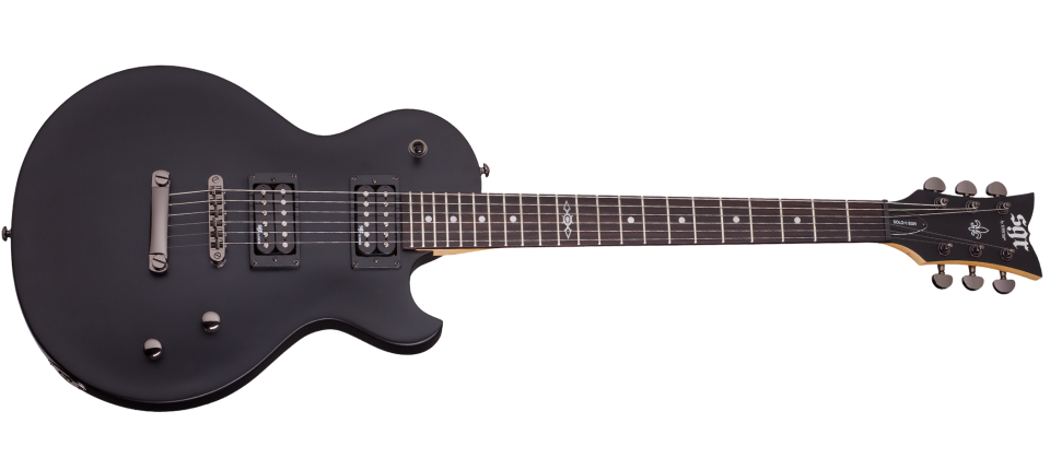 Schecter Solo-II SGR Electric Guitar, Midnight Satin Black 3842-SHC