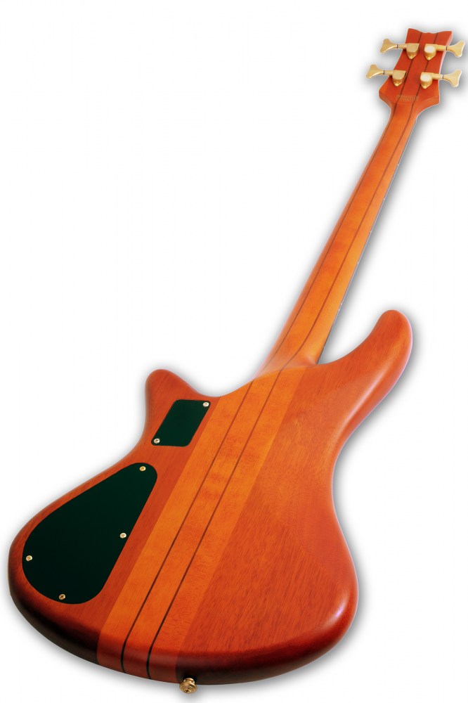 Schecter STILETTO-STU-4-FL-LH-HSN Honey Satin 4 String Bass Fretless with EMG HZ Pickups SCH-2765