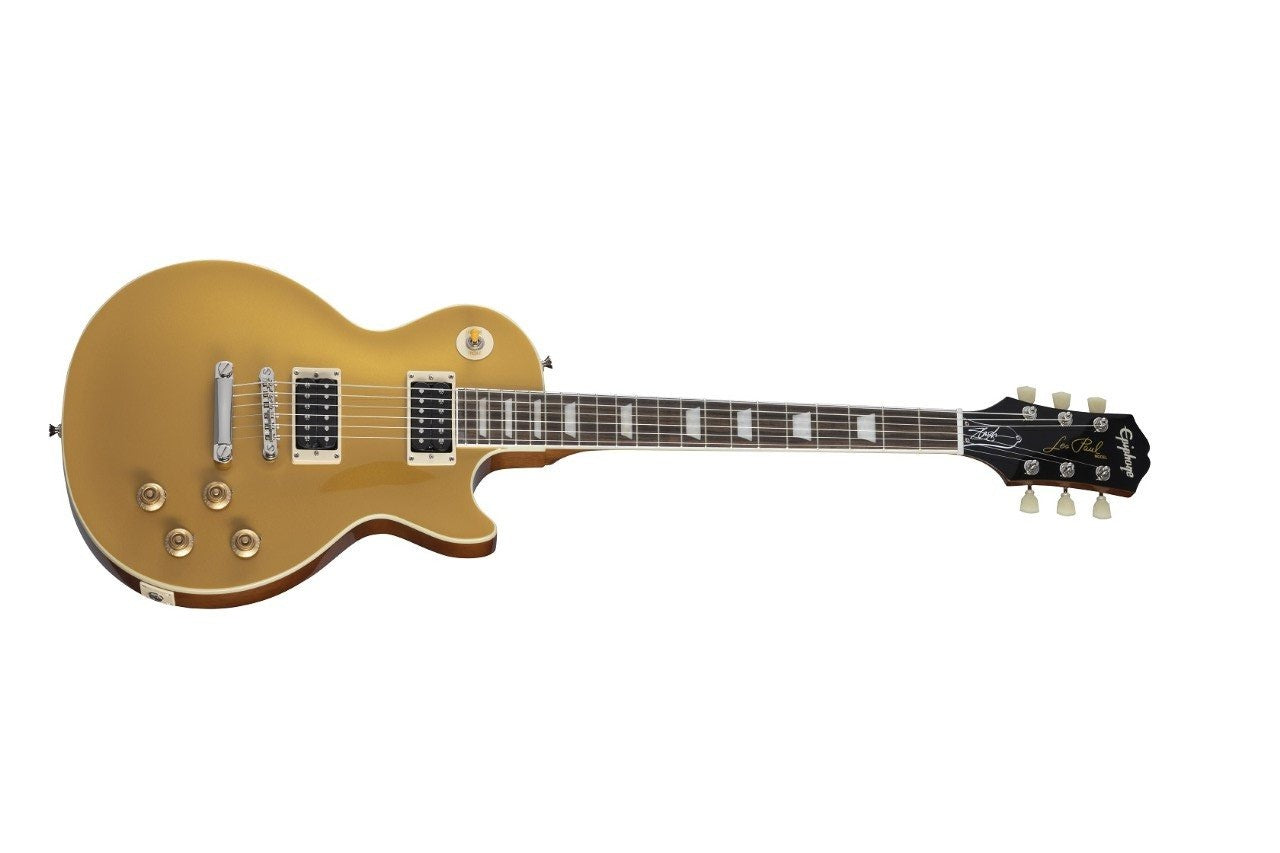 Epiphone Inspired by Gibson Slash Les Paul Goldtop with Custom HardShell Case EILPSLASHMGNH