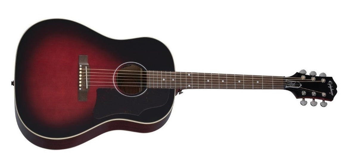 Epiphone Inspired by Gibson Slash J-45 All Solid Wood Acoustic Electric Vermillion Bursttom HardShell Case EISLASH45VMNH