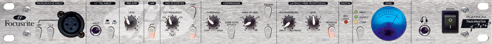 【貴重】Focusrite TrakMaster 多機能マイクプリ Focusrite TrakMaster Pro Channel Strip