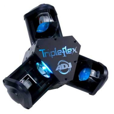 American DJ Tripleflex High Energy DMX -512 LED Centerpiece Lighting Effect with Three Scanning Heads - L.A. Music - Canada's Favourite Music Store!