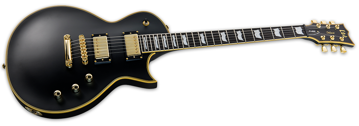 ESP LTD EC-1000 EC1000 VBDR Vintage Black Electric Guitar With Semour Duncan Pickups LEC1000VBD