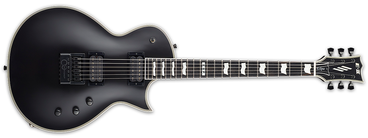 ESP E-II ECLIPSE EVERTUNE BLACK SATIN