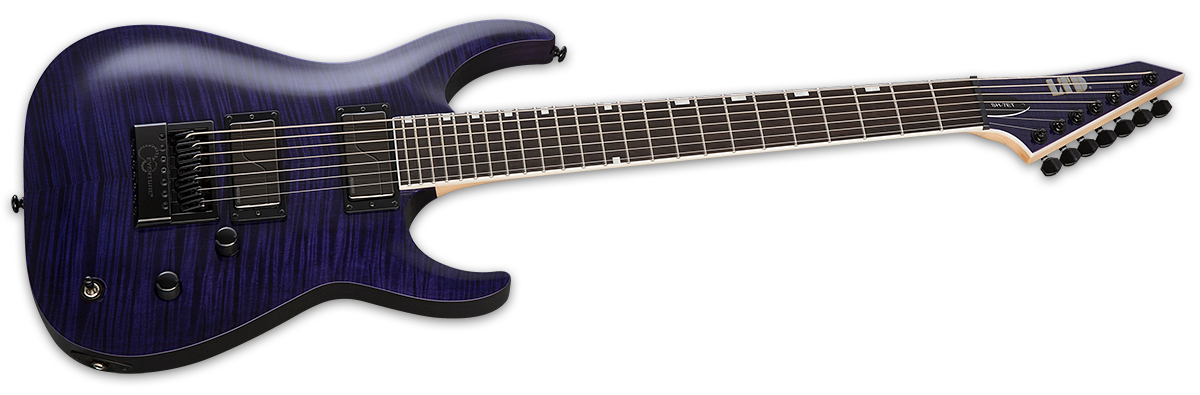 ESP LTD Brian Sir Headly Welch Head 7 See Thru Purple LSH7ETFMSTP