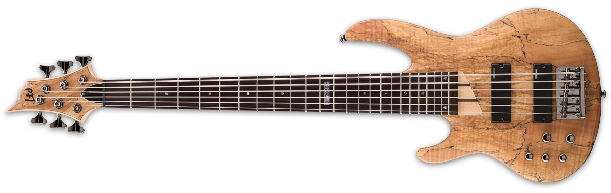 ESP LTD B-206 SM Natural Satin 6 String Bass Guitar Left-Handed LB206S ...