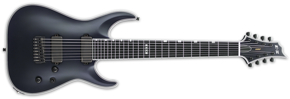 ESP E-II HRF NT-8 BARITONE BLACK SATIN — L.A. Music