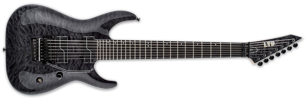 ESP LTD 7-String Solid-Body Electric Guitar Unearth Signature Series LBUZ7QMSTBLK