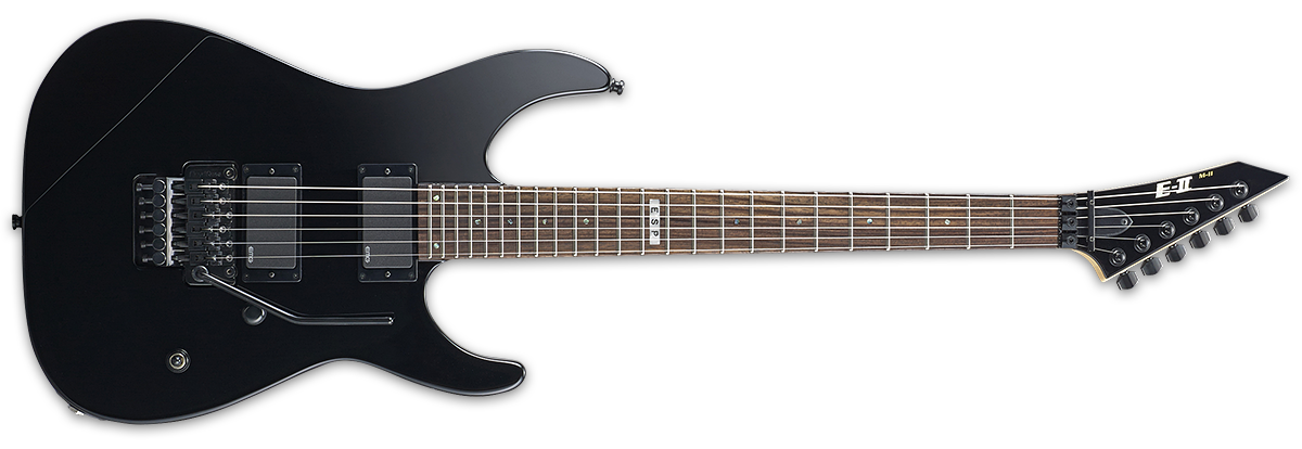 ESP E-II M-I THRU NT 日本製 Ebony EMG ESP E-II MI Thru NT Electric