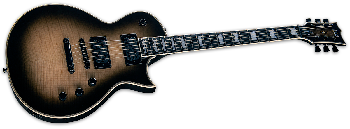 ESP LTD EC-1000T BLACK IN NATURAL BURST LEC1000TFMBLKNB