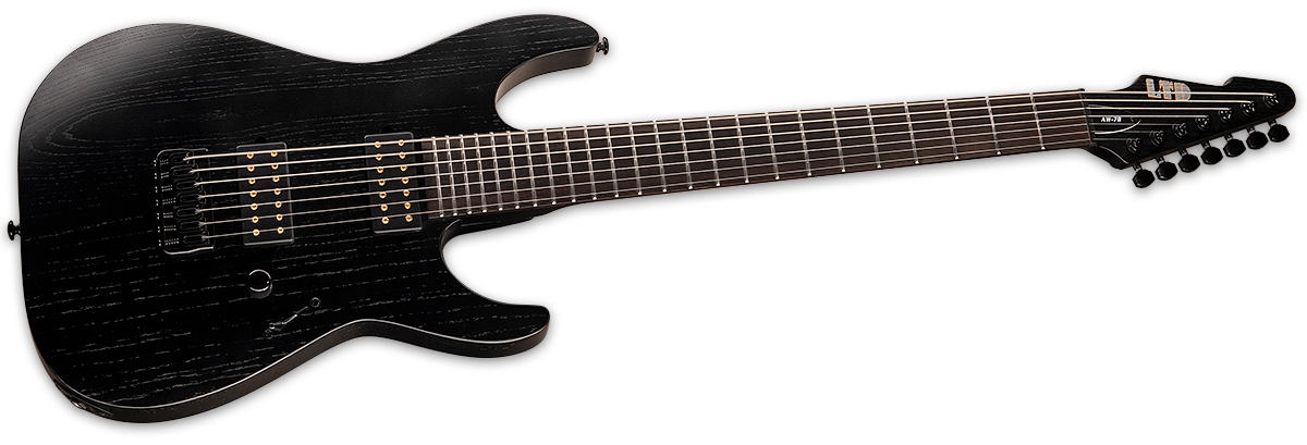 ESP LTD Alex Wade AW7B Open Grain Black LAW7BOGBLK