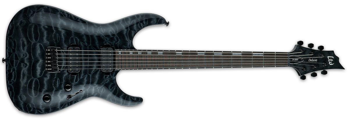 ESP LTD H-1001 SEE THRU BLACK H1001 LH1001QMSTBLK SERIAL NUMBER W23103216 - 6.8 LBS