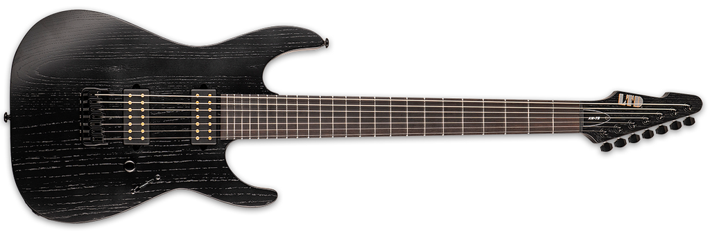 ESP LTD Alex Wade AW7B Open Grain Black LAW7BOGBLK