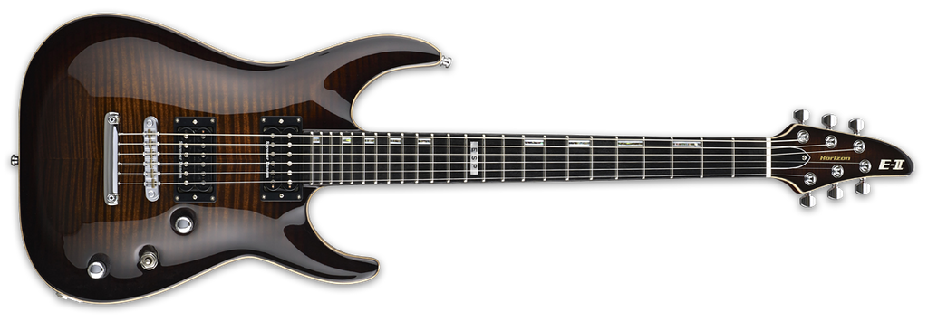 ESP E-II HORIZON NT DARK BROWN SUNBURST EIIHORFMNTDBSB — L.A. Music