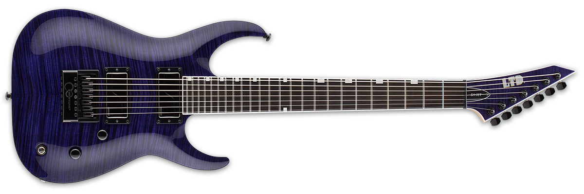 ESP LTD Brian "Sir Headly" Welch Head-7 See Thru Purple LSH7ETFMSTP