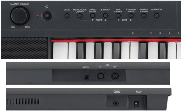 Yamaha Piaggero NP32 76 Key Portable Keyboard - Black