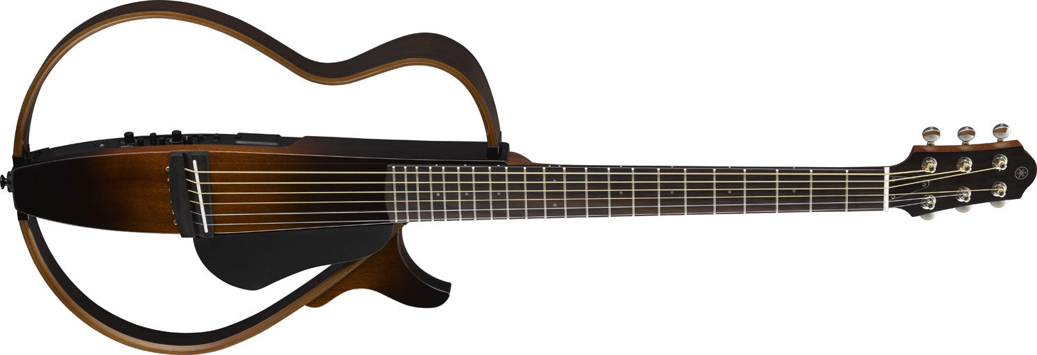 Yamaha SLG200S Steel TBL Silent Acoustic Guitar (with Gig Bag), Trans Black
